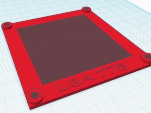 सॉकेट 775 के लिए lga775 सुरक्षा 3D प्रिंट मॉडल