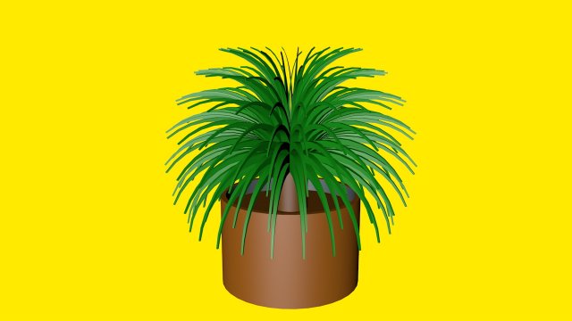 houseplant in a pot 3D Model .c4d .max .obj .3ds .fbx .stl .blend 