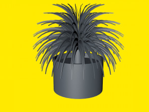 houseplant in a pot 3D Model