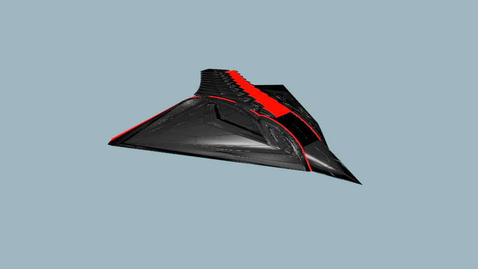 alien ship 3D Model .c4d .max .obj .3ds .fbx .stl .blend 