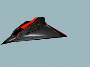 alien ship 3D मॉडल