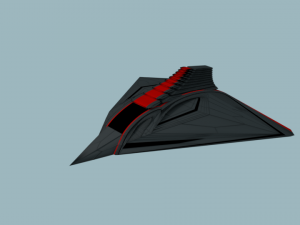 alien ship 3D मॉडल
