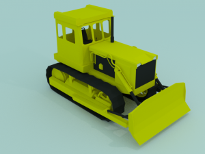 soviet bulldozer 3D Модель