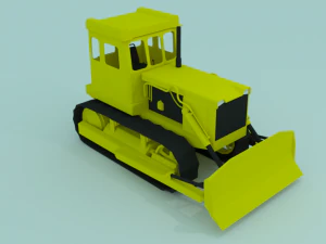 soviet bulldozer 3D Model