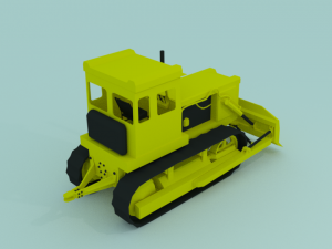 soviet bulldozer 3D-Modell
