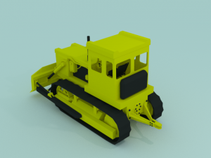 soviet bulldozer 3D-Modell