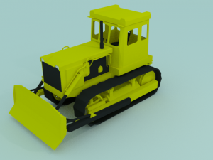 soviet bulldozer 3D-Modell