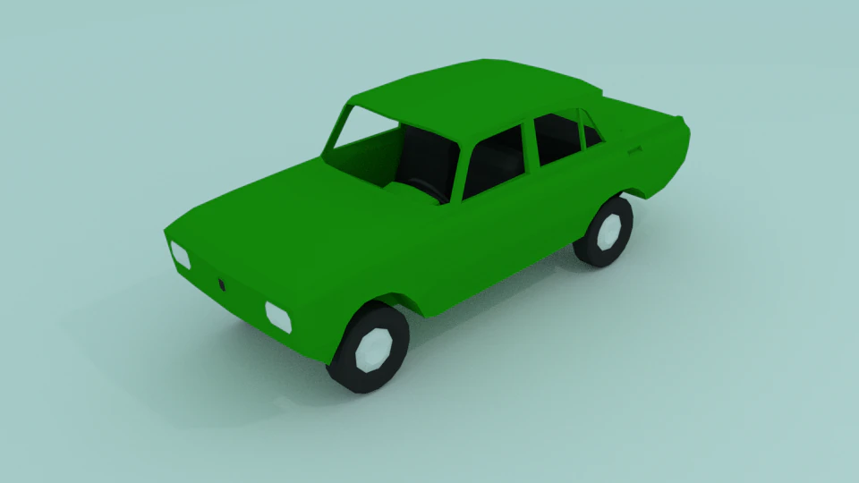 moskvich 412 3D Model .c4d .max .obj .3ds .fbx .stl .blend 