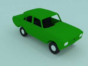 moskvich 412 3D 模型