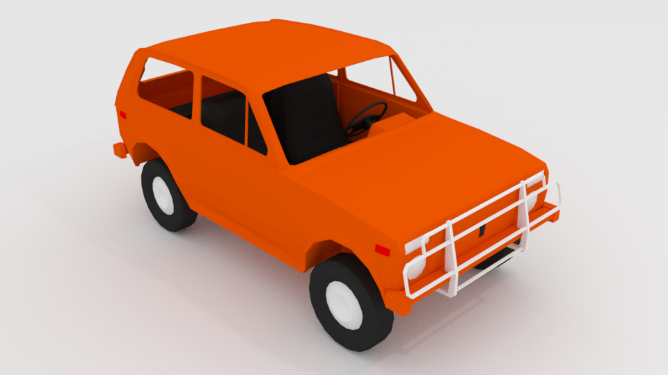 3d модель нива