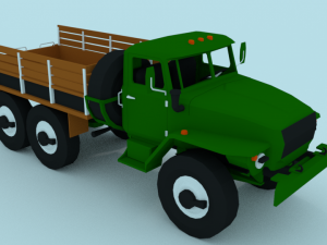 ural 375 Modelo 3D