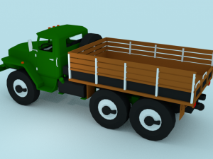 ural 375 Modelo 3D