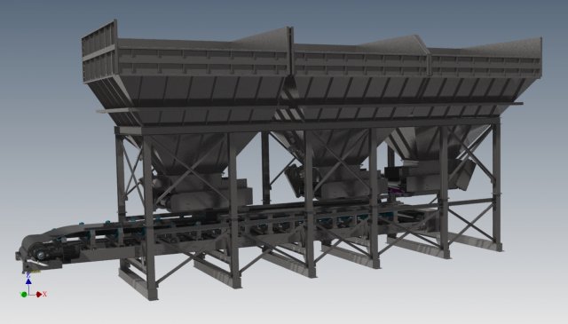 complete bunker and conveyor installation Modello 3D .c4d .max .obj .3ds .fbx .stl .blend 