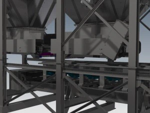 complete bunker and conveyor installation 3D Model