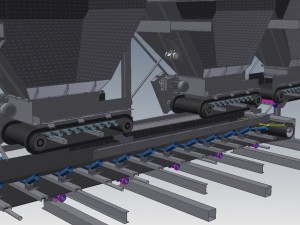 complete bunker and conveyor installation Modello 3D