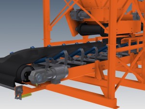 complete bunker and conveyor installation Modello 3D