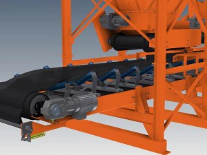 complete bunker and conveyor installation 3D Model