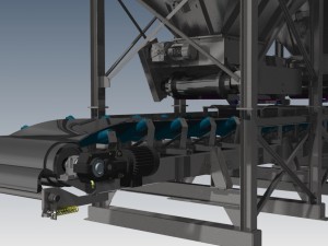 complete bunker and conveyor installation Modello 3D