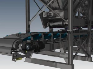 complete bunker and conveyor installation 3D Model