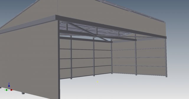 carport complete plug and play construction 3D Модель .c4d .max .obj .3ds .fbx .stl .blend