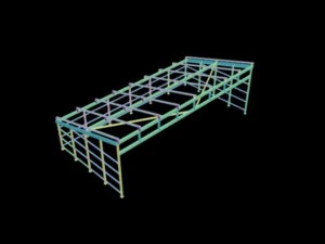 carport complete plug and play construction 3D Model