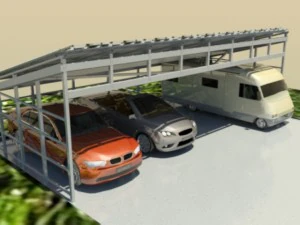 carport complete plug and play construction 3D Model