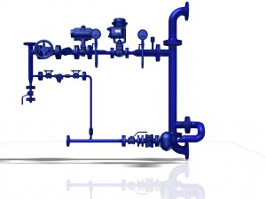 piping skid Modello 3D