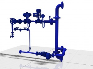 piping skid 3D 模型