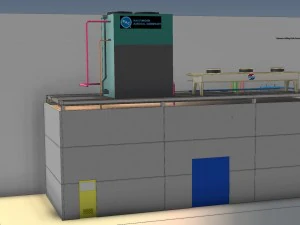progetto di tubazioni di raffreddamento Modello 3D