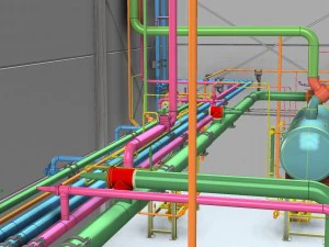 progetto di tubazioni di raffreddamento Modello 3D