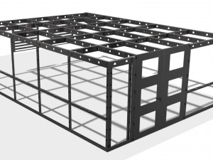 complete plug and play construction building 3D Модель