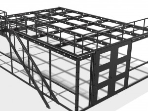 complete plug and play construction building 3D Модель