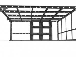 complete plug and play construction building 3D Модель