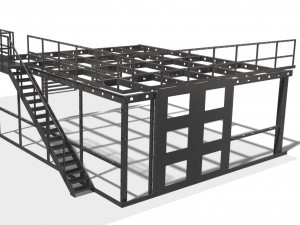 complete plug and play construction building 3D Модель