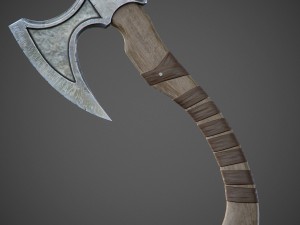 battle axe 3D Model
