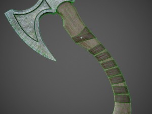 battle axe 3D Model