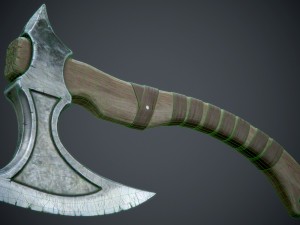 battle axe 3D Model