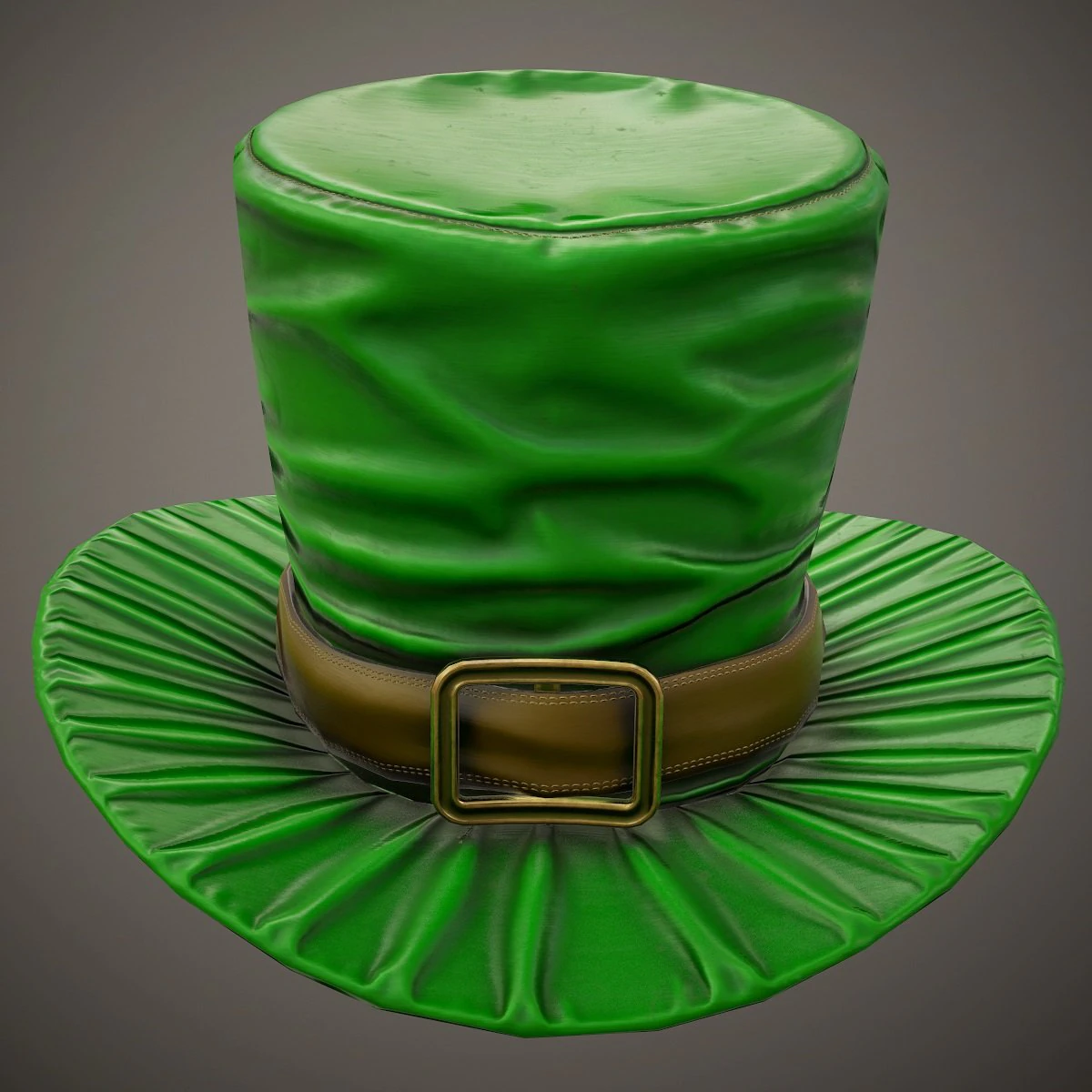 leprechaun hat 3D Model .c4d .max .obj .3ds .fbx .stl .blend 