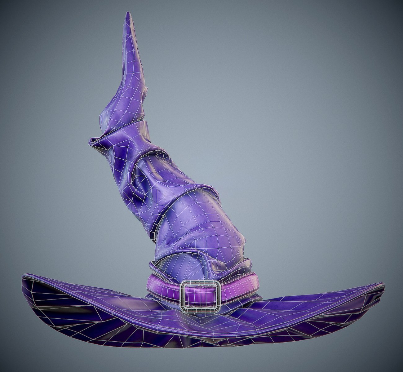 Purple Witch Hat 3D Модель In Одежда 3DExport