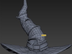 purple witch hat 3D Model
