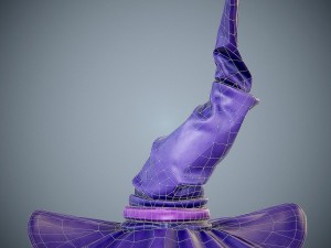 purple witch hat 3D Model