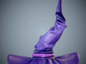 purple witch hat 3D Model