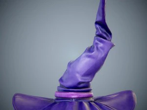 purple witch hat 3D Model