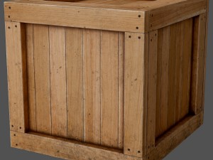 wooden box 3D Model
