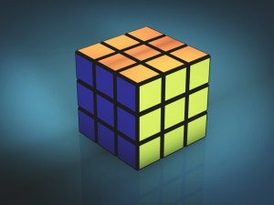 the rubiks cube 3D मॉडल
