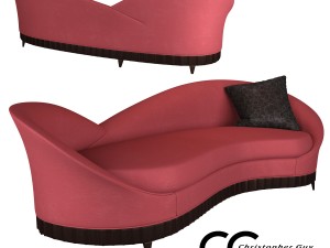 sofa courbe christopher guy 3D Model