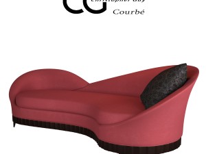 sofa courbe christopher guy 3D Model