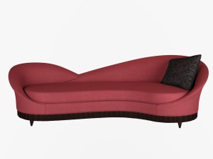 sofa courbe christopher guy 3D Model