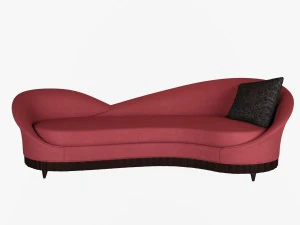 sofa courbe christopher guy 3D Model