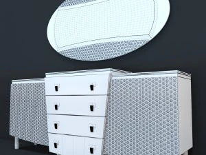 nightstand vogue turri 3D Model